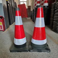 pvc70cm路錐 黑
